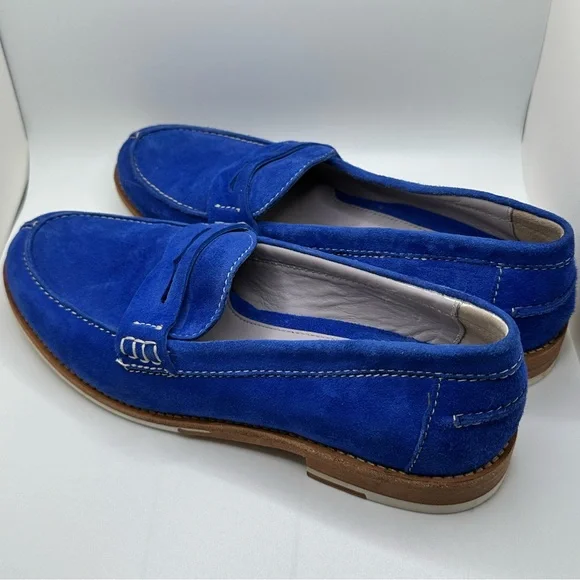 Johnston & Murphy Blue Suede Shoes - Picture 9 of 10